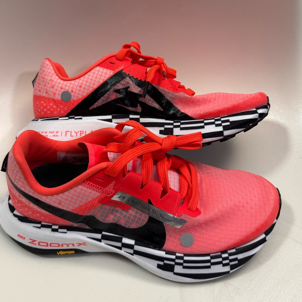 Nike Women's Coral/Black ZoomX Trail Running Shoes